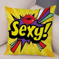 Axyaa Letters Print POP ART Pillowcase - Home Decor Cushion Cover