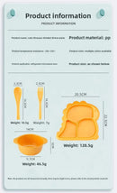 Axyaa Dinosaur Kids Tableware Set - Baby Feeding Bowl, Plates, Spoons, Forks