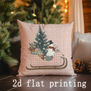 Christmas Pillow Covers by Axyaa: Festive Pattern Cushion Cover for Sofa, Bedroom, Car