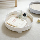 Axyaa Nordic White Ring Tray - Decorative Storage Tray for Tableware and Jewelry