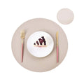 Axyaa PU Leather Placemats and Coaster Set, Insulation, Oil-Proof, Waterproof Table Mats