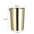 Axyaa Stainless Steel Cocktail Shaker Tin Latta Art Coffee Cup