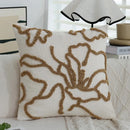 Axyaa Boho Floral Tufted Cushion Cover 45x45CM Sofa Throw Pillow Home Decor
