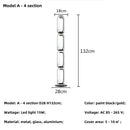 Axyaa Clear Glass Minimalist Floor Lamp for Modern Living Room Bedroom Decorating