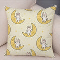 Axyaa Cartoon Animal Cushion Cover: 45*45cm for Living Room, Sofa, Car, Children's Room