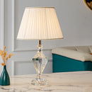 Axyaa Modern Luxury Crystal Table Lamp for Bedroom, Living Room, and Study