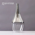 Axyaa Silver Gradient Glass Vase: Creative Terrarium & Jewelry Holder