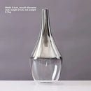 Axyaa Silver Gradient Glass Vase: Creative Terrarium & Jewelry Holder