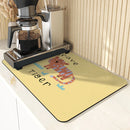 Axyaa Bear Design Absorbent Kitchen Draining Mat