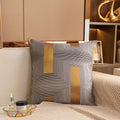 Axyaa Geometric Jacquard Square Cushion Cover 45x45 Polyester Throw Pillowcase