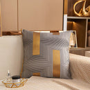 Axyaa Geometric Jacquard Square Cushion Cover 45x45 Polyester Throw Pillowcase