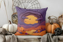 Axyaa Halloween Candy Land Castle Pillow Cover for Sofa, Bedroom, Car