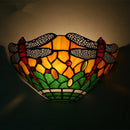 Axyaa Dragonfly Tiffany Stained Glass Wall Lamp for Elegant Lighting