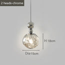 Axyaa Nordic Luxury Round Chandelier for Bar Counter, Bedroom, and Restaurant, Postmodern Lava Lamp