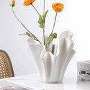 Axyaa Geometric Pleated Flowerpot & Three-dimensional Vase - Home Decor Accessory