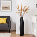Tall Black Resin Vase 23.6 inch for Living Room Decor by Axyaa