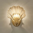 Axyaa Amber Glass Shell Wall Lamp LED Indoor Lighting