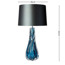 Axyaa Glass Floor Lamp LED Light for Bedroom Living Room Study