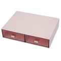 Axyaa Acrylic Pen Holder & Desk Organizer with Drawers - Transparent Makeup Storage Box