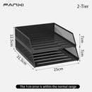 Axyaa Desk Organization Set: Tray, Pen Holder, Storage, Leather Pad, Metal Organizer