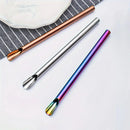 Axyaa Stainless Steel Pearl Milk Tea Straws Set with Brush Cocktail Bar Accessories