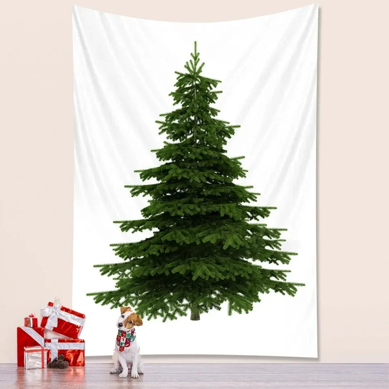 Axyaa Christmas Tree Tapestry Wall Decoration Living Room Bedroom Home Decor