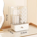 Axyaa Large Capacity Makeup Organizer Box Transparent Cosmetic Storage with Drawer