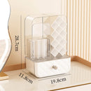 Axyaa Large Capacity Makeup Organizer Box Transparent Cosmetic Storage with Drawer