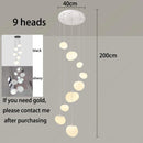 Axyaa Modern Staircase Chandeliers LED Pendant Light for Living Room Home Decor