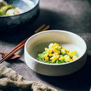Axyaa Japanese Style Ceramic Soup Salad Dessert Bowl Set for Molecular Cooking