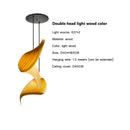 Axyaa Wing Maple Pendant Lamp Handmade Pleated Wooden Hanging Light Japanese Style