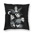 Axyaa Hail Satan Pattern Sofa Cushion Cover Pillowcase Home Decoration Party Car Bedding