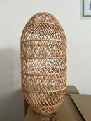 Axyaa Woven Rattan Pendant Light - Japanese Style Wooden Chandelier for Restaurant & Bedroom