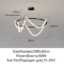Axyaa Modern LED Ceiling Chandelier for Dining Room Kitchen Bar Lighting