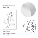 Axyaa Abstract Nude Woman Canvas Poster Sexy Bedroom Decor Prints
