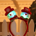 Axyaa LED Santa Claus Headband Xmas Snowman Hair Hoop - Holiday Party Accessories