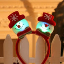 Axyaa LED Santa Claus Headband Xmas Snowman Hair Hoop - Holiday Party Accessories