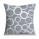 Axyaa Gray Lumbar Pillows - 45X45CM Damask Geometry Floral Stripes Plaids Print