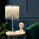 Axyaa Fringed Floor Lamp: Elegant, Energy-Saving Light for Living Room and Bedroom