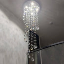 Axyaa Modern LED Spiral Crystal Chandelier for Living Room and Bedroom