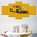 Yellow Aesthetic Cool Cars 718 Boxster Performance Art for Bedroom Home Decor by Axyaa