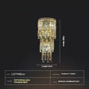 Axyaa Modern Crystal Wall Lamp Home Decor Lighting Fixture