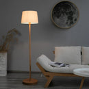 Axyaa Wooden Floor Lamps LED Lighting for Living Room Bedroom - Simple Solid Design