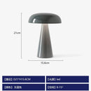 Axyaa Rechargeable Mushroom Table Lamp Touch Switch LED Desk Light