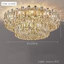 Axyaa Modern Crystal Ceiling Chandelier LED Pendant Light for Living Room Bedroom