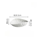 Axyaa High-End Ceramic Fish Soup Plate - Rock Pattern Shell Design