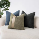 Faux Leather Textured Accent Pillow Cover in 9 Colors by Axyaa