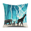 Axyaa Gold Elk Modern Pillowcase Cover for Customizable Bedside Decor