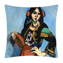 Axyaa Matisse Portrait Art Printed Cushion Cover 45X45cm