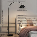 Axyaa Nordic Fishing LED Floor Lamp for Modern Living Spaces.